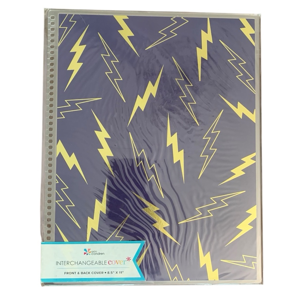 Erin Condren Interchangeable Front & Back Cover 8.5" X 11" NEW